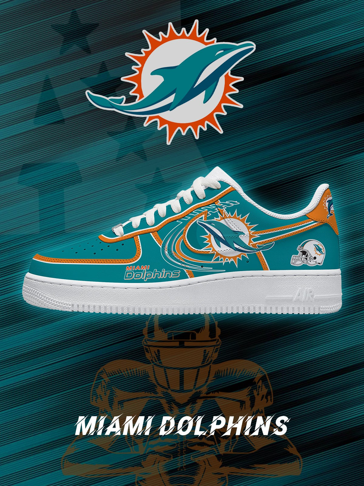 Miami Football V.2 Custom Sneakers