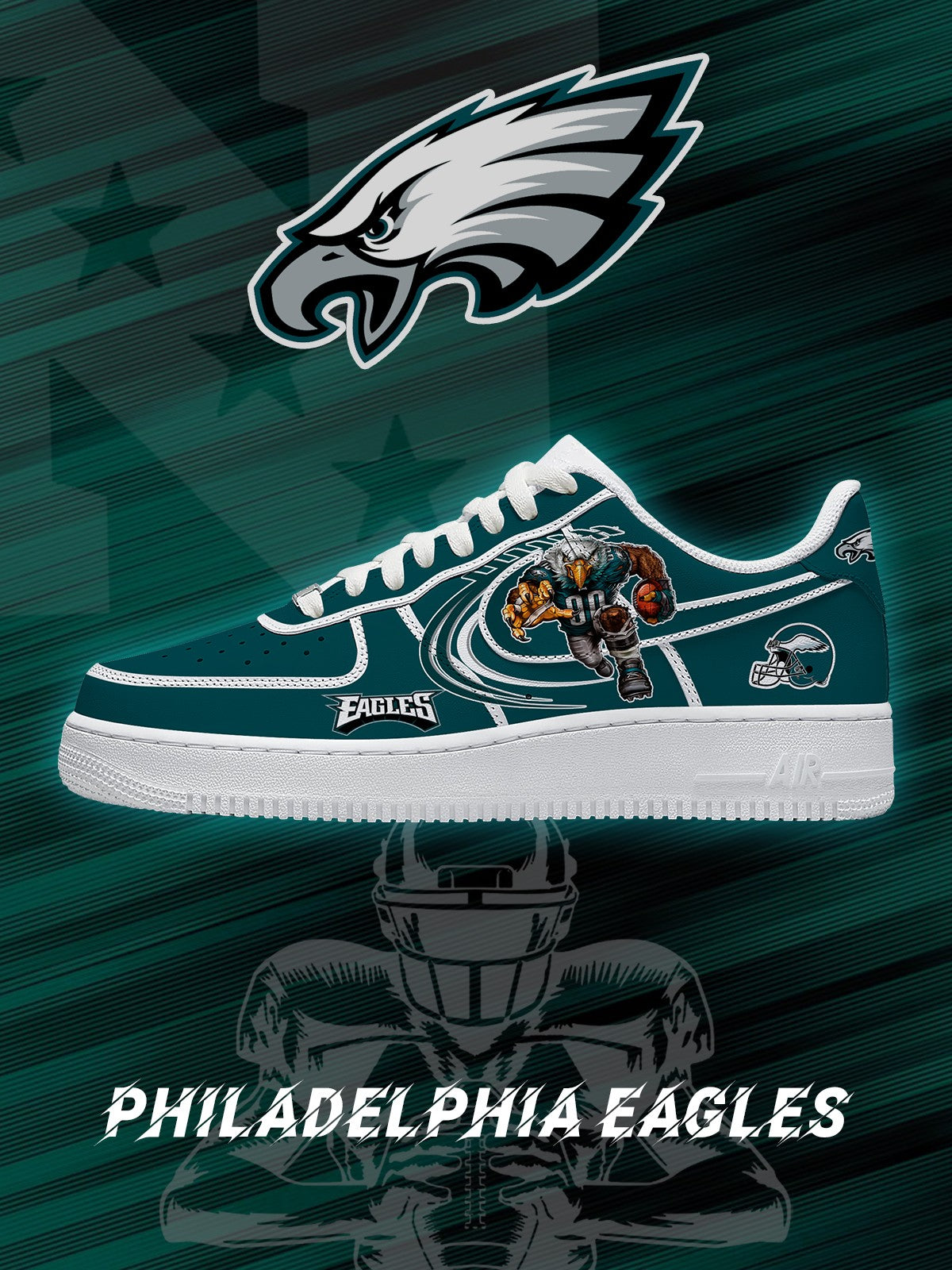 Philadelphia Football V.2 Custom Sneakers