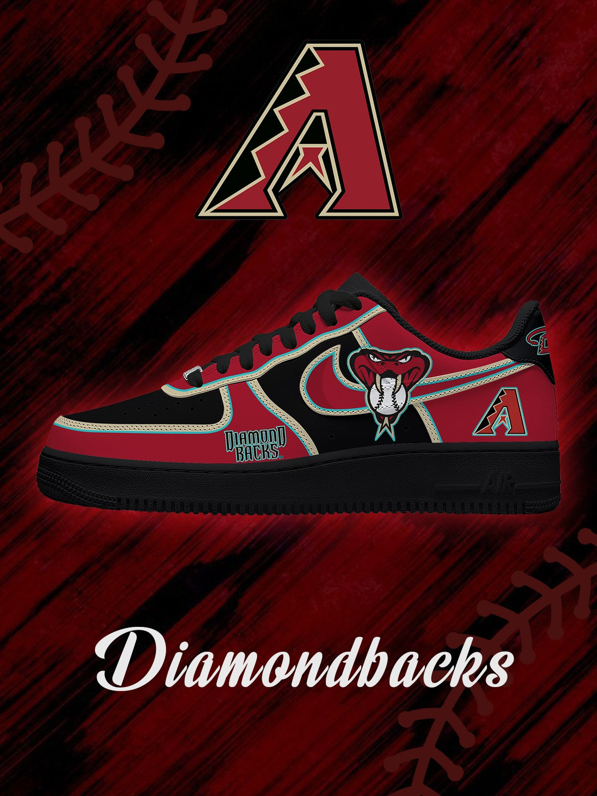 Arizona Baseball V.2 Custom Sneakers