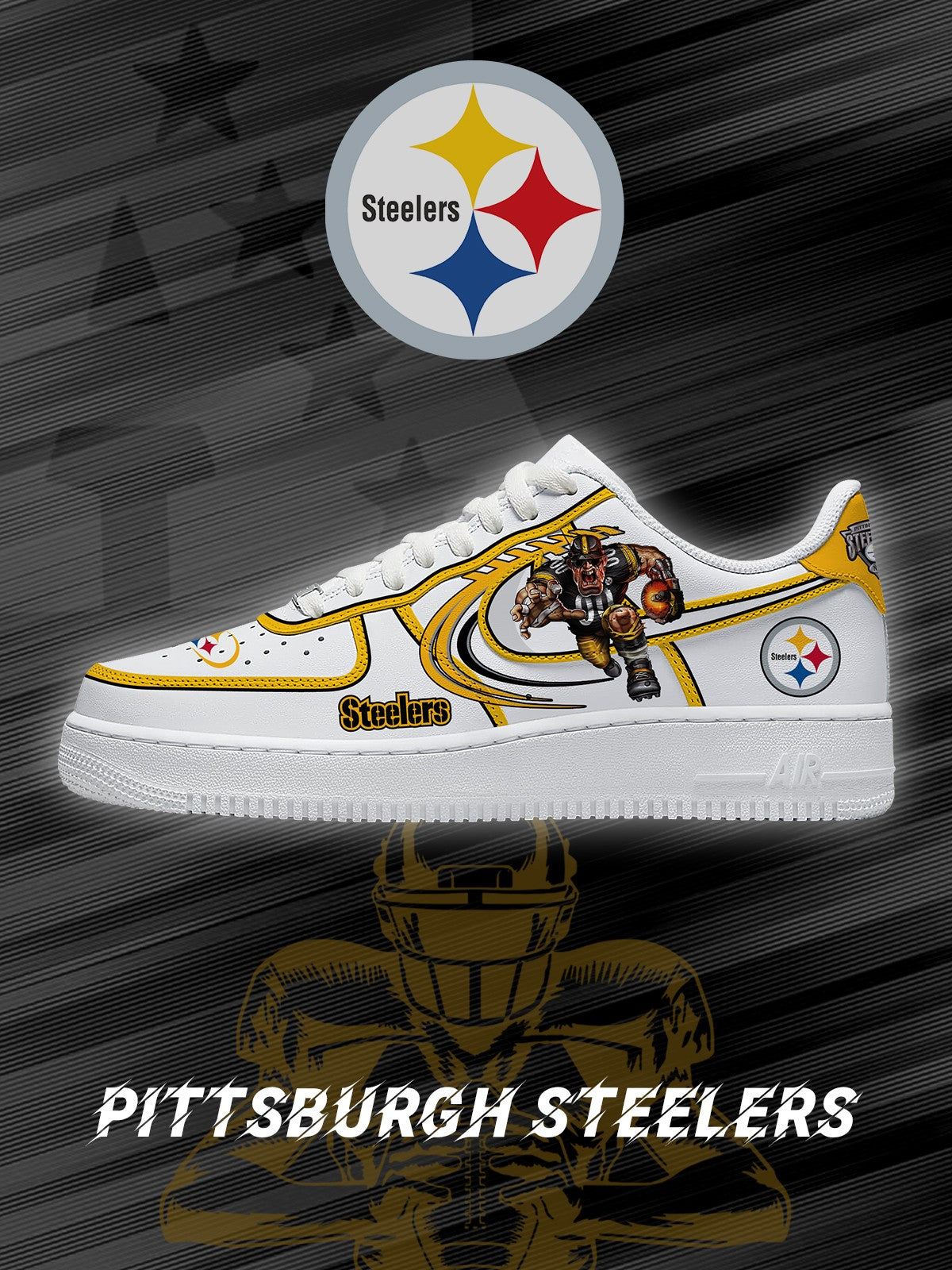 Pittsburgh Football V.2 Custom Sneakers