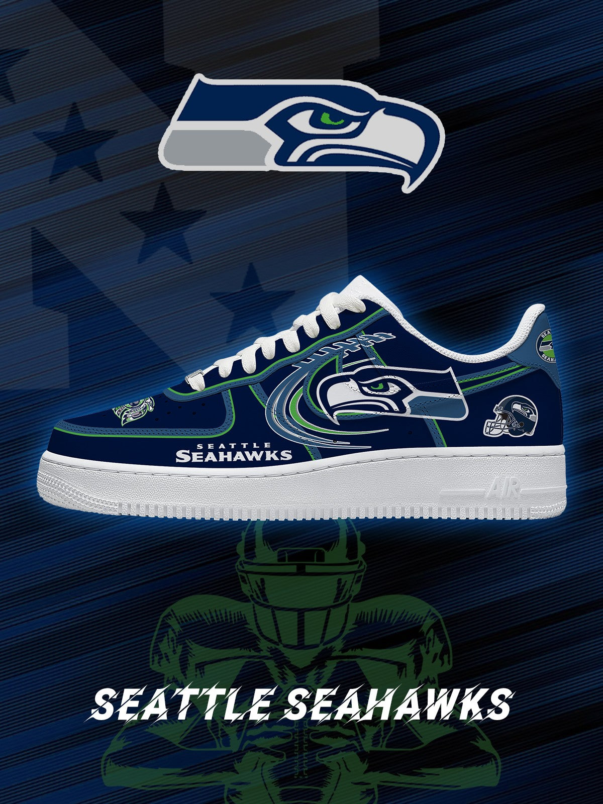 Seattle Football V.2 Custom Sneakers