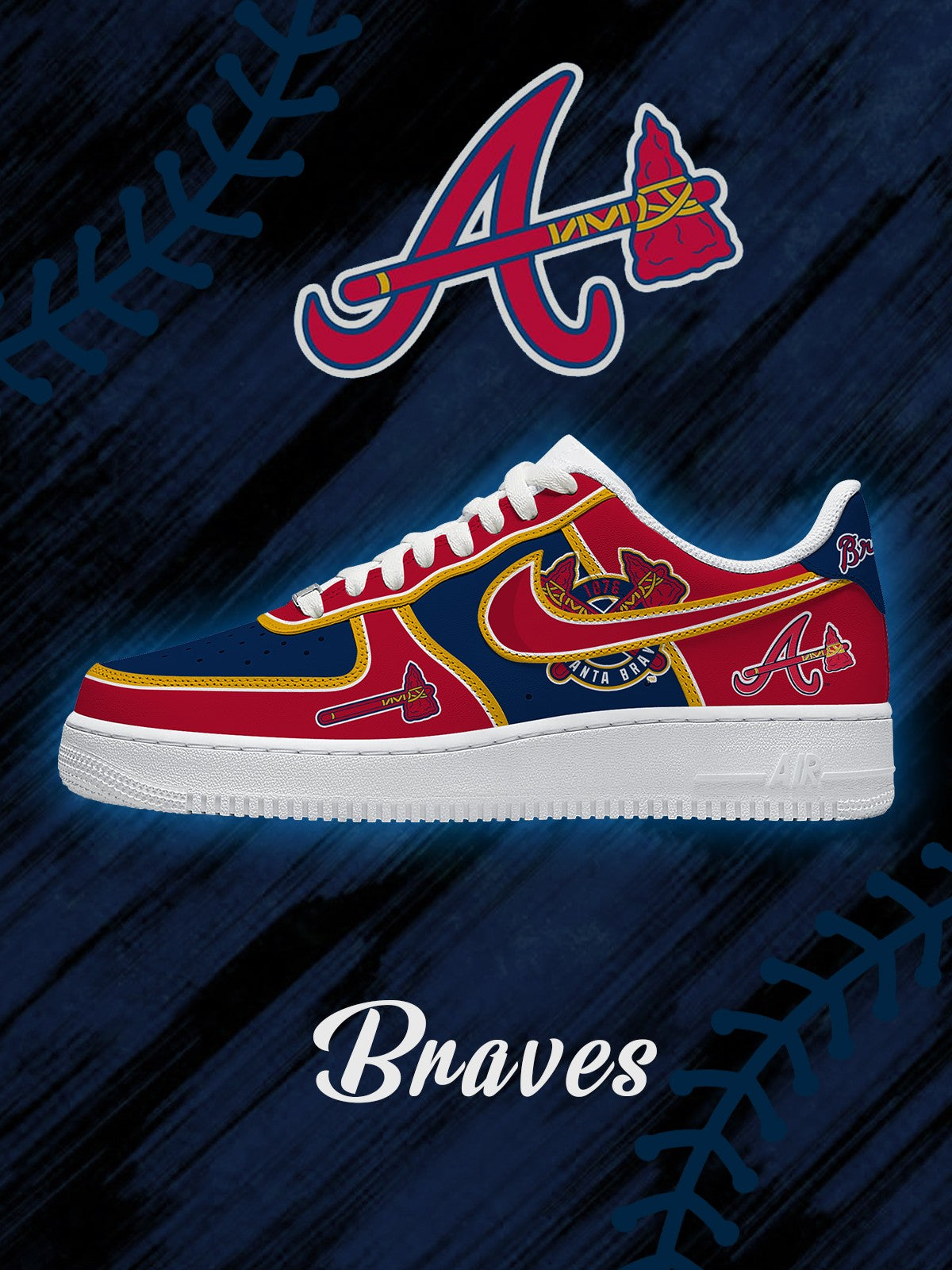 Atlanta Baseball V.2 Custom Sneakers