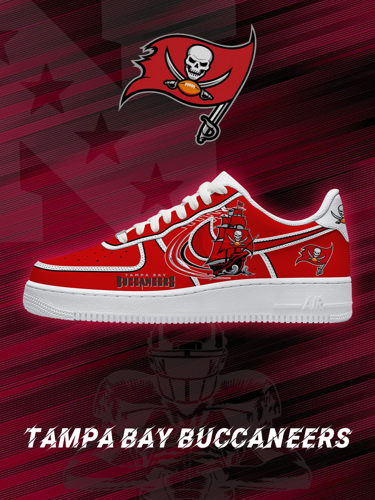 Tampa Bay Football V.2 Custom Sneakers