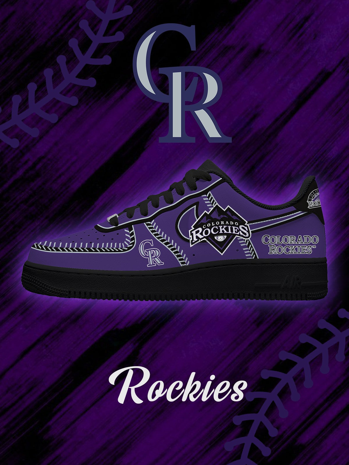 Colorado Baseball V.2 Custom Sneakers