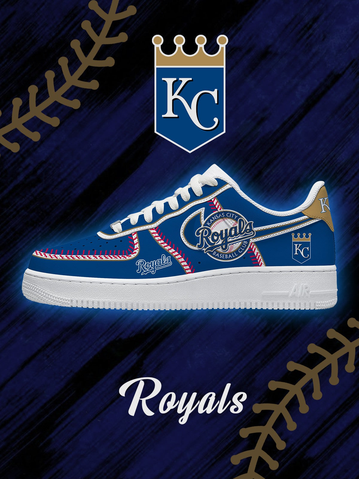 Kansas City Baseball V.2 Custom Sneakers