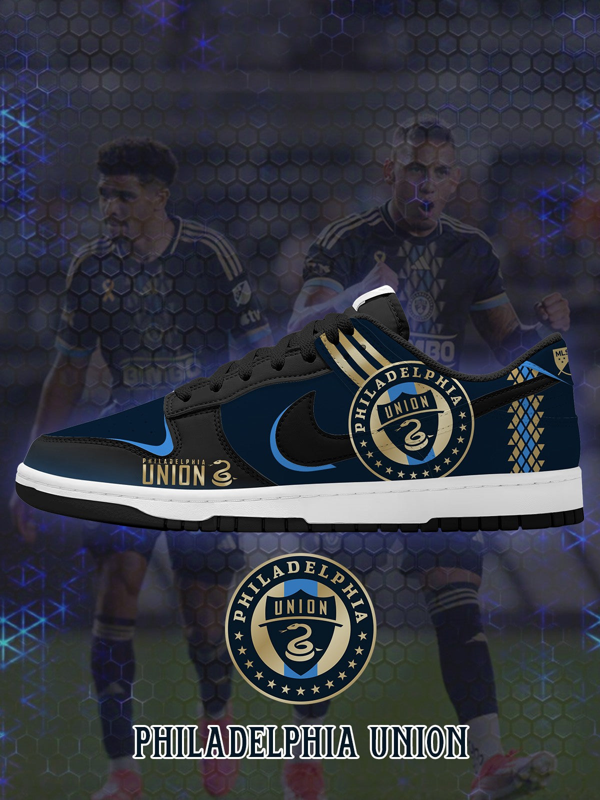 Philadelphia V.1 Custom Court-Low Sneakers