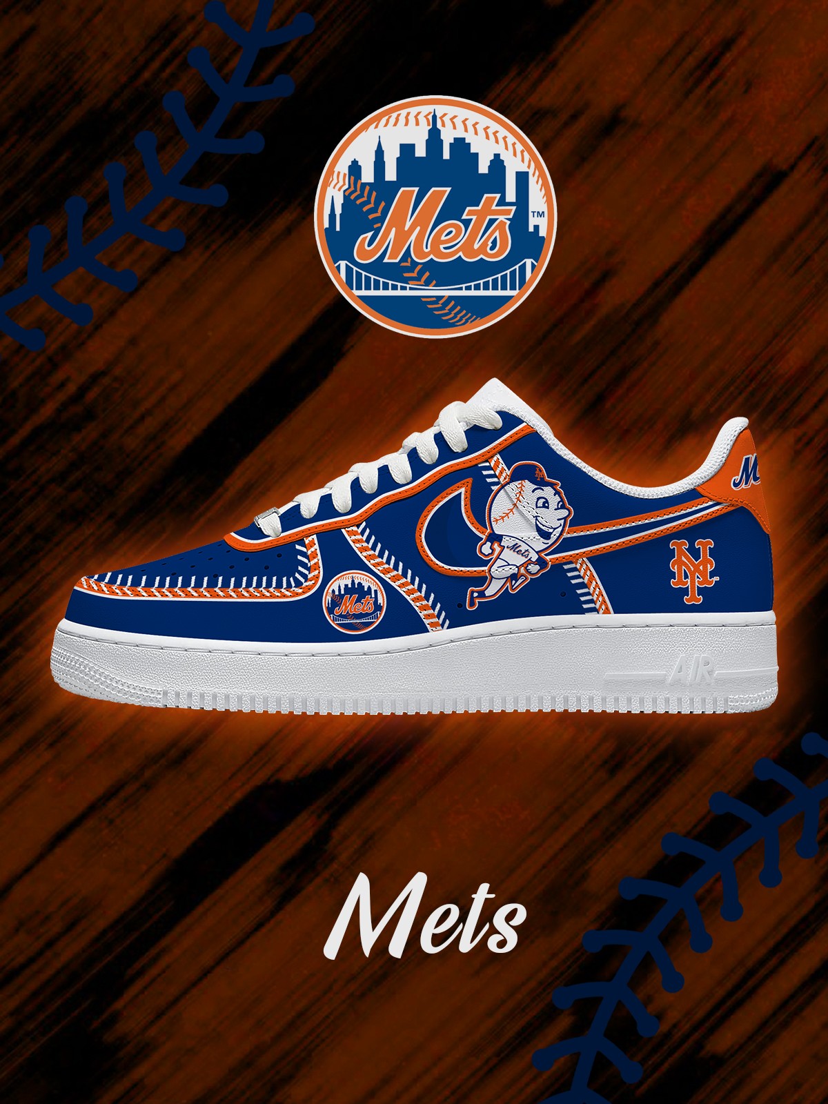 NYM Baseball V.4 Custom Sneakers