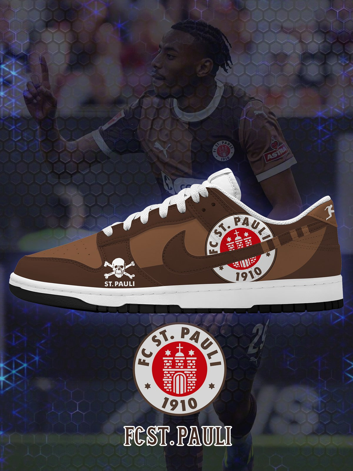 St. Pauli V.1 Custom Court-Low Sneakers