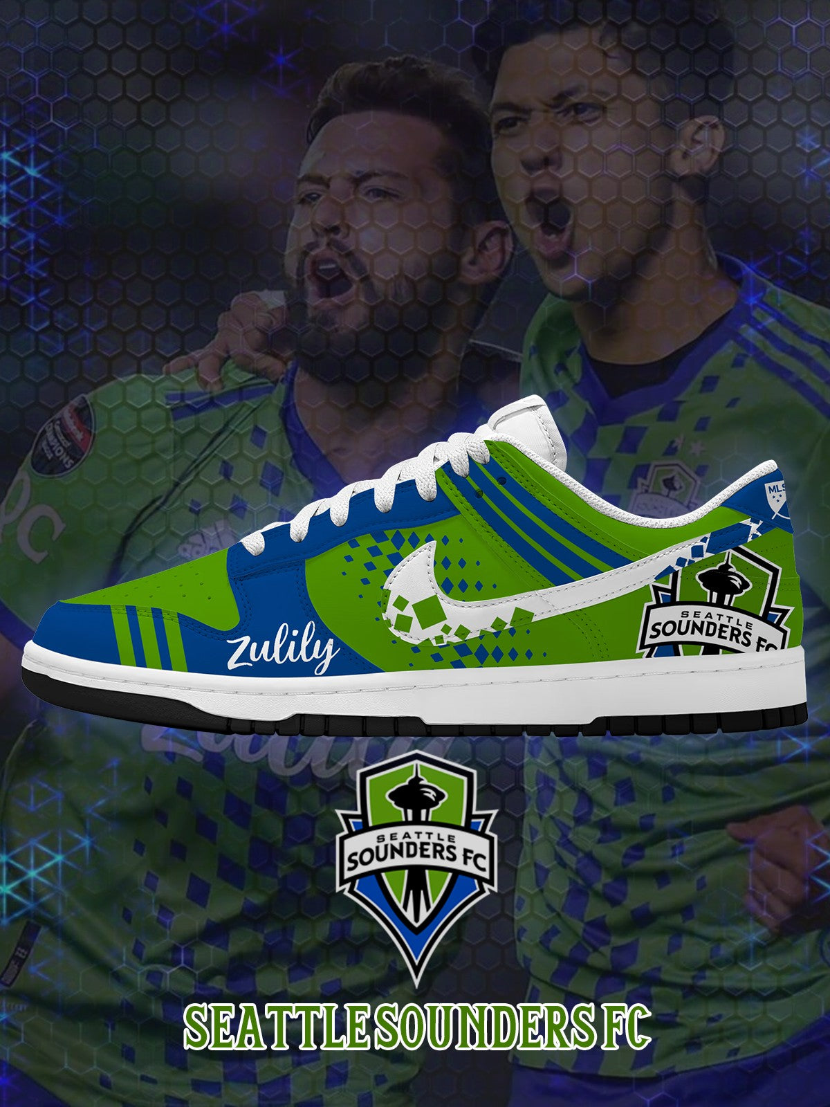 Seattle V.1 Custom Court-Low Sneakers