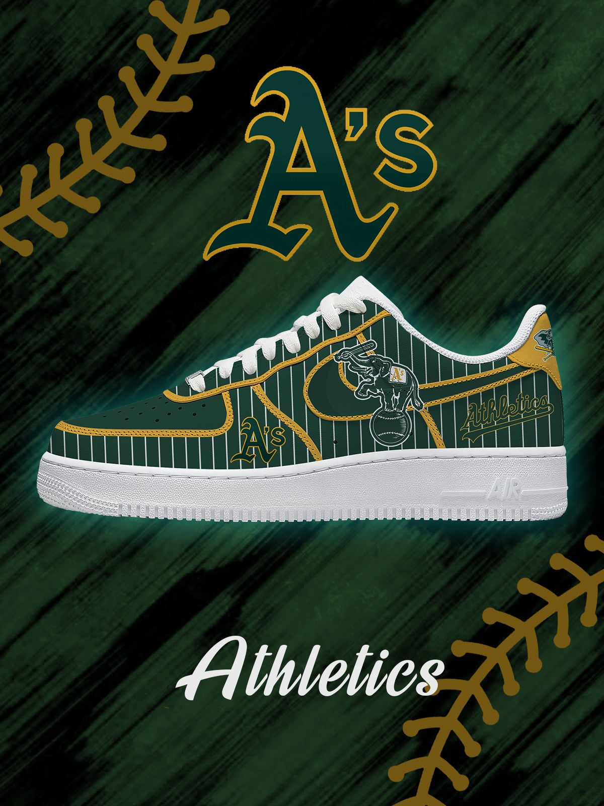 Oakland Baseball V.2 Custom Sneakers