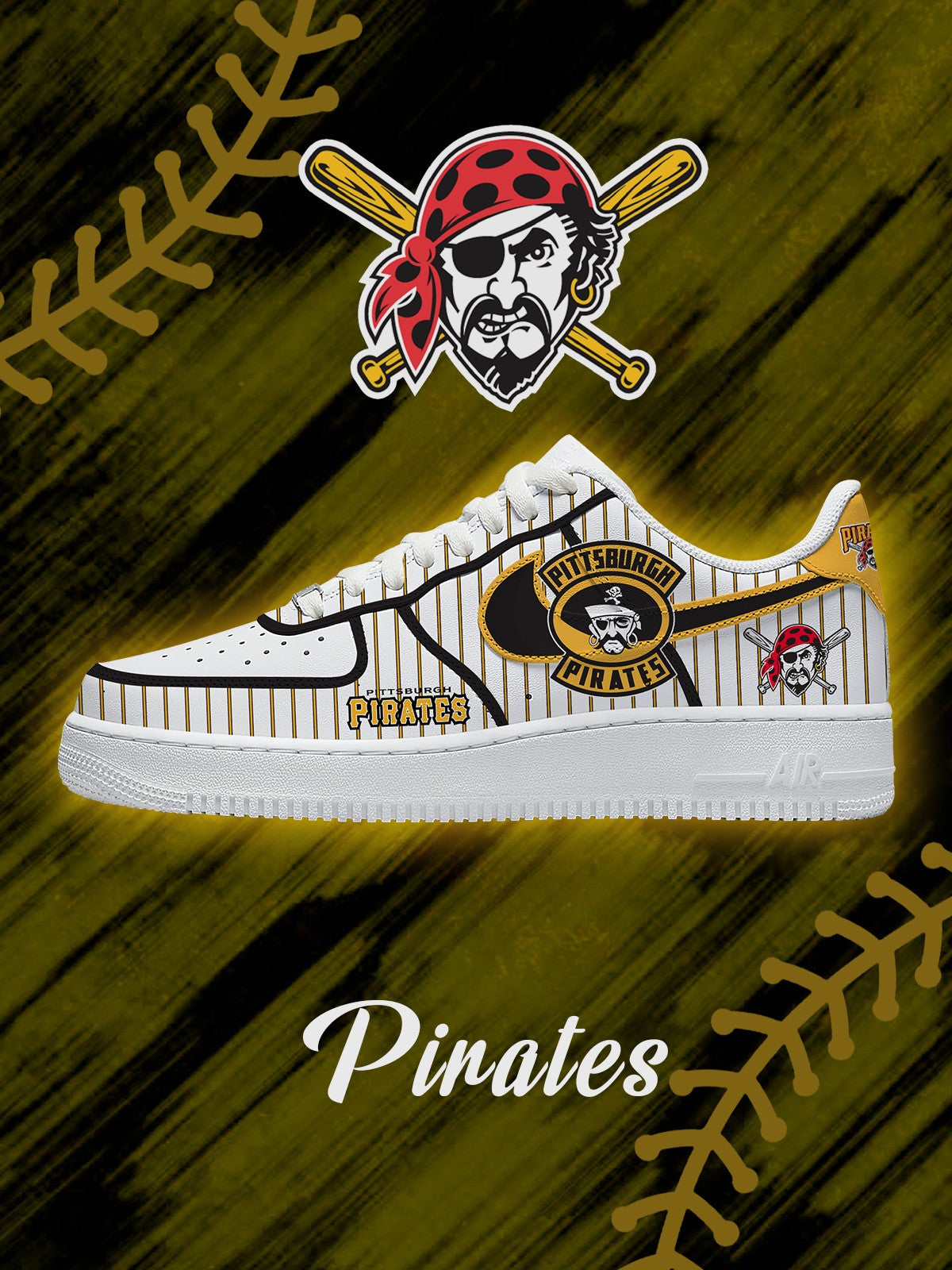 Pittsburgh Baseball V.2 Custom Sneakers