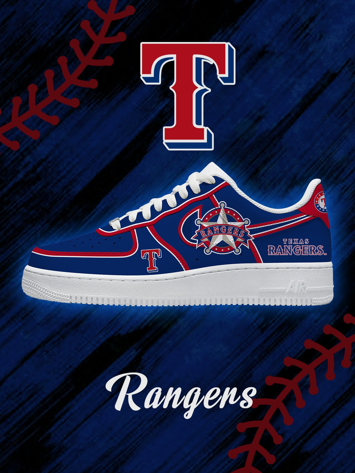Texas Baseball V.2 Custom Sneakers