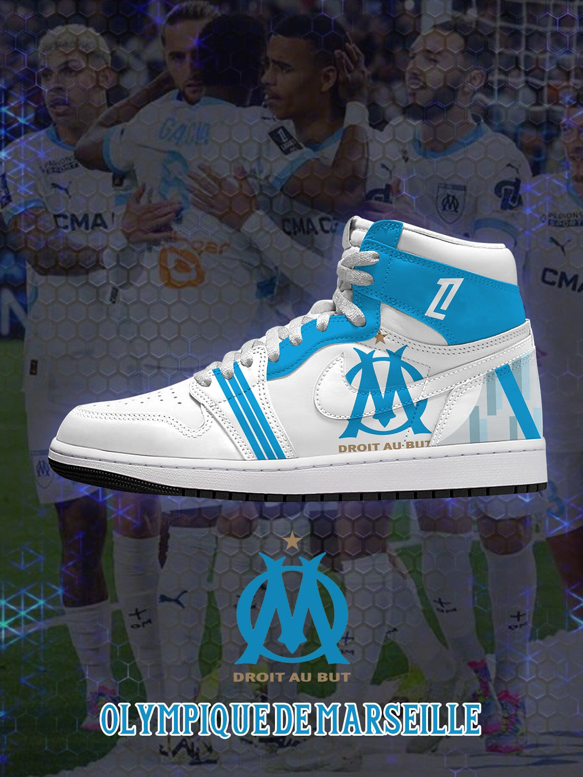 Marseille V.1 Custom High-Top Sneakers