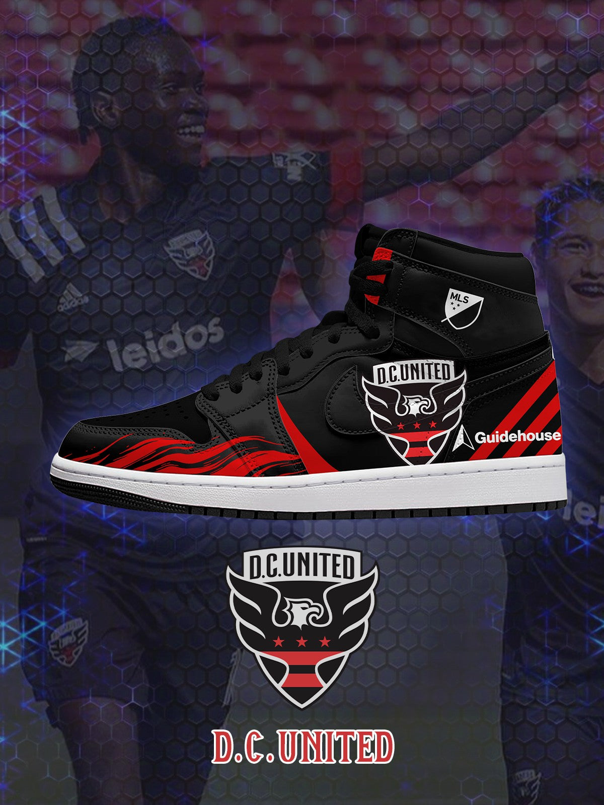 Washington D.C. V.1 Custom High-Top Sneakers