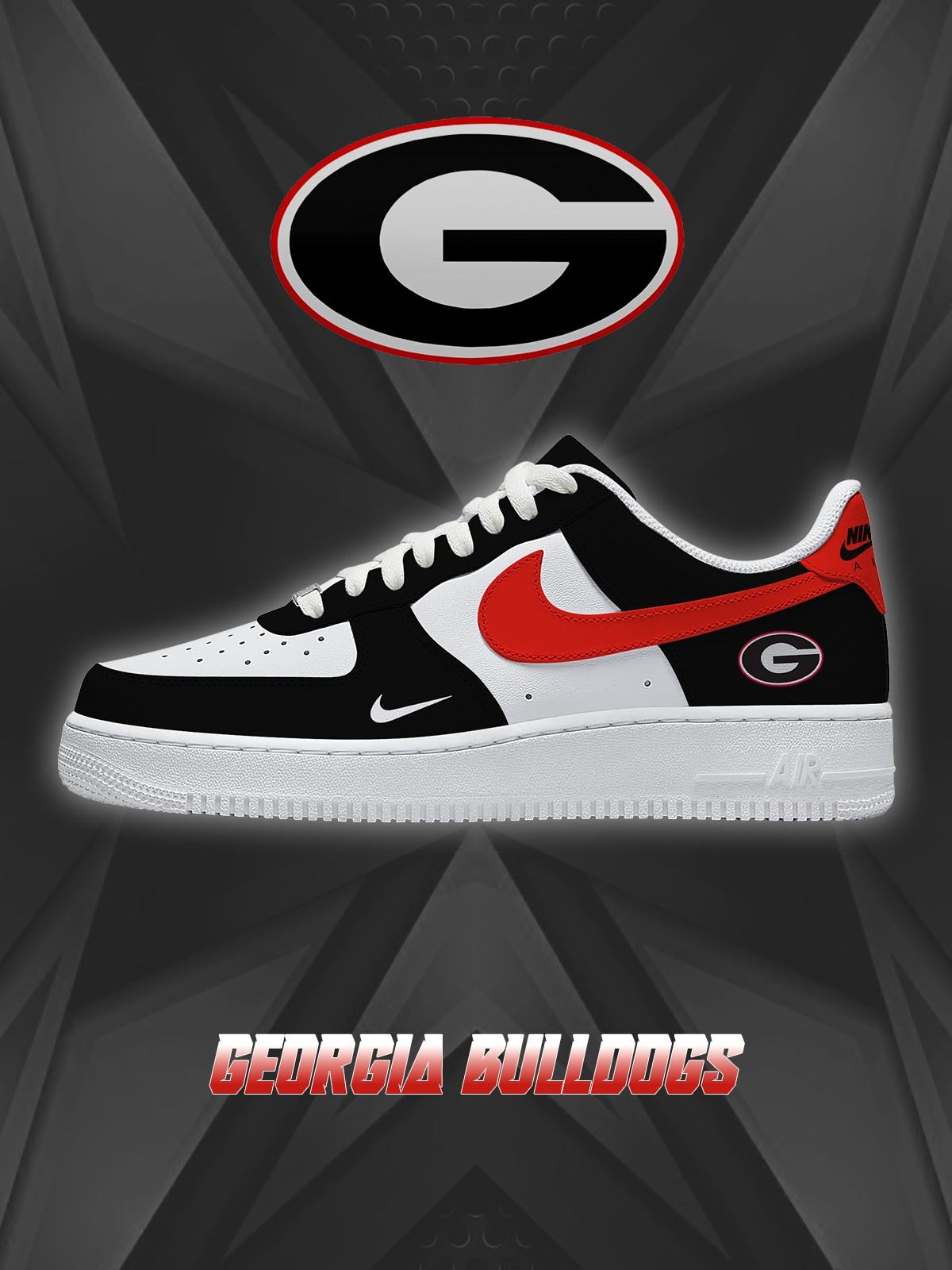 Georgia College Custom Sneakers
