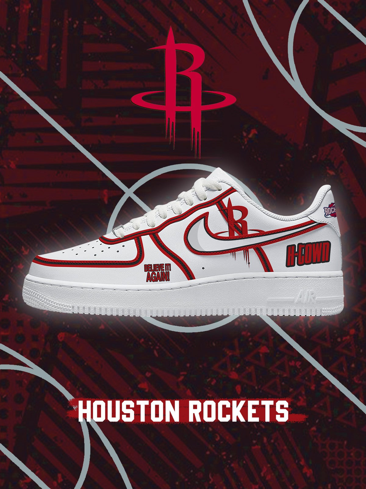 Houston Basketball V.2 Custom Sneakers