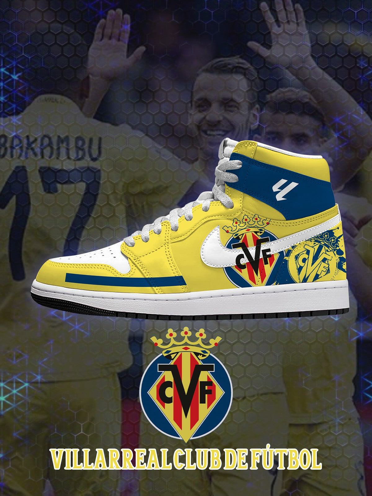 Villarreal V.1 Custom High-Top Sneakers