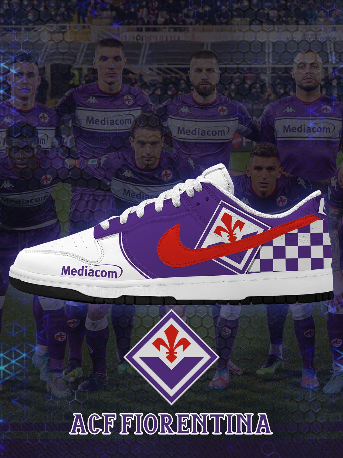 Fiorentina V.1 Custom Court-Low Sneakers