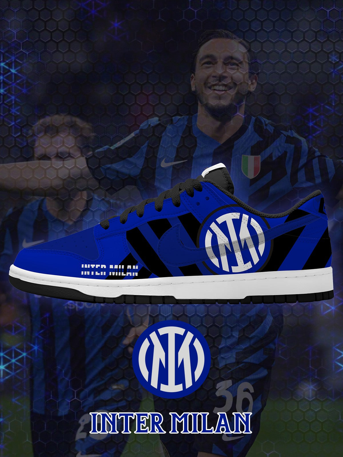 Inter V.1 Custom Court-Low Sneakers