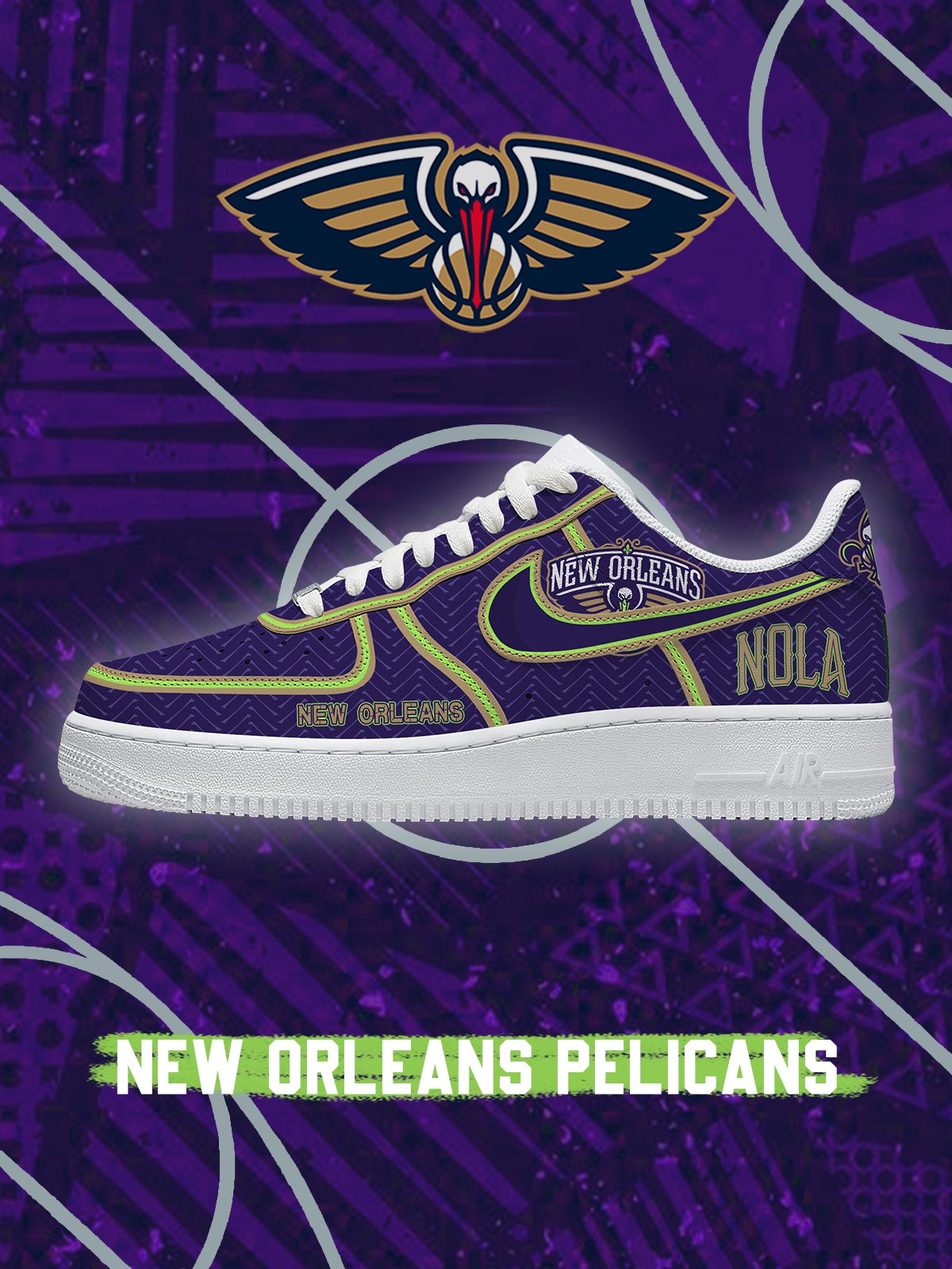 New Orleans Basketball V.2 Custom Sneakers