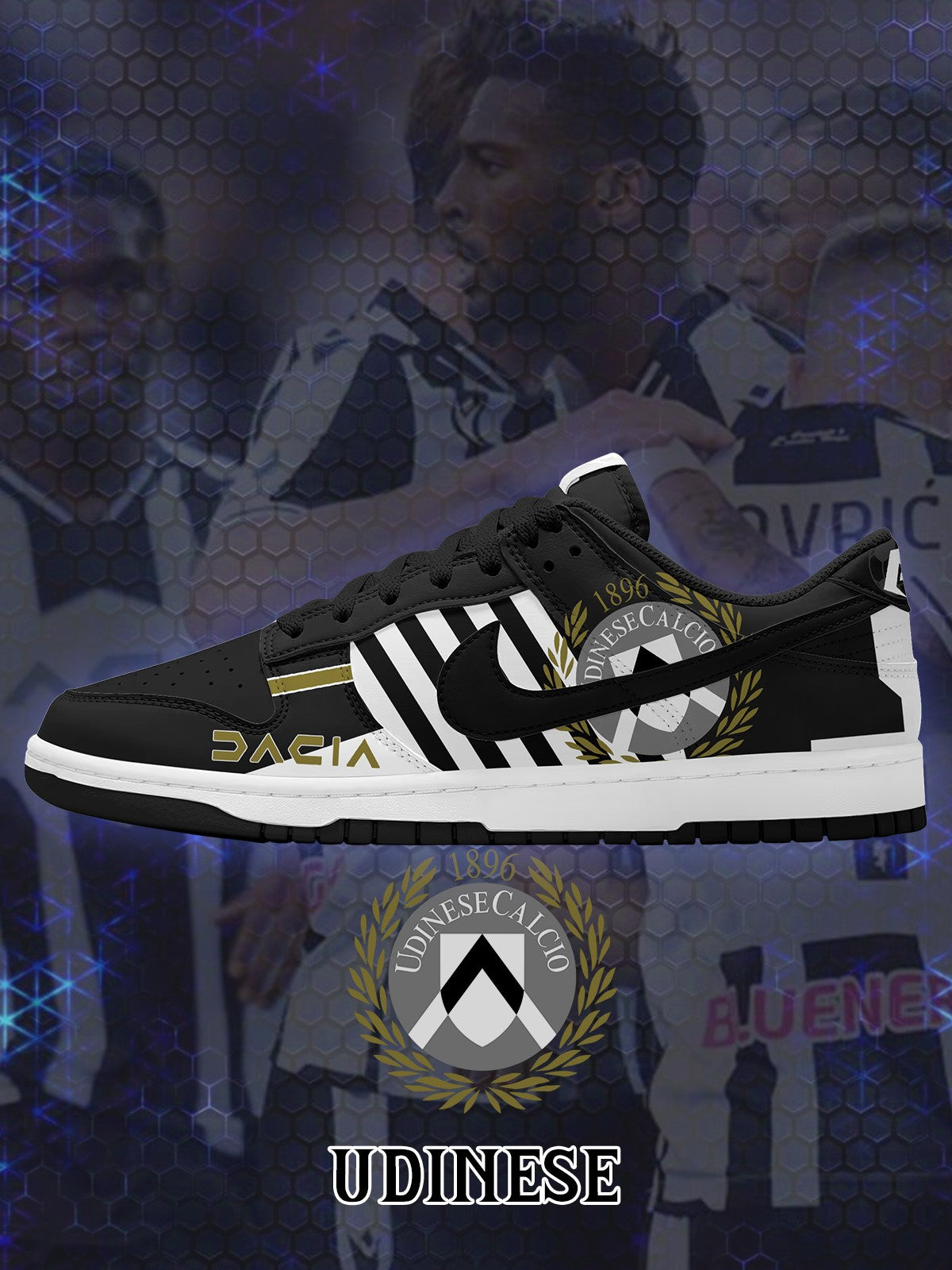 Udinese V.1 Custom Court-Low Sneakers