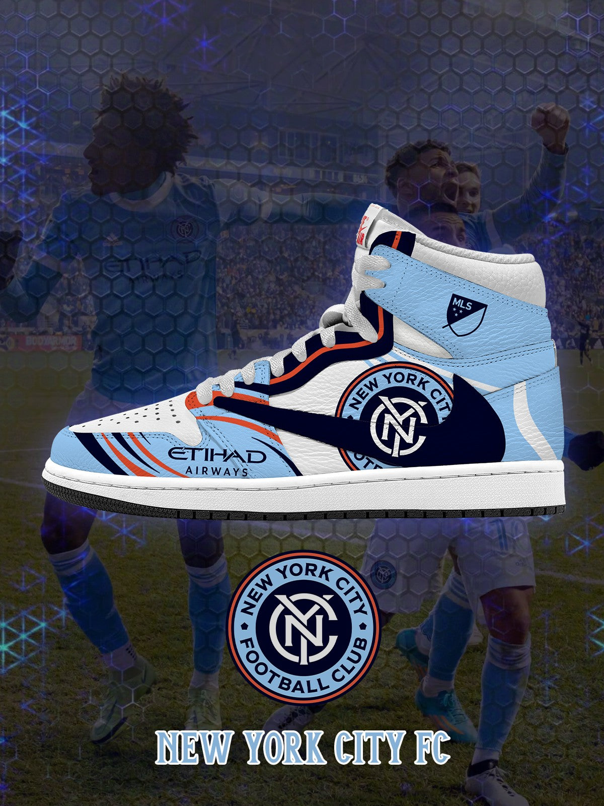 New York City V.1 Custom TS High Sneakers