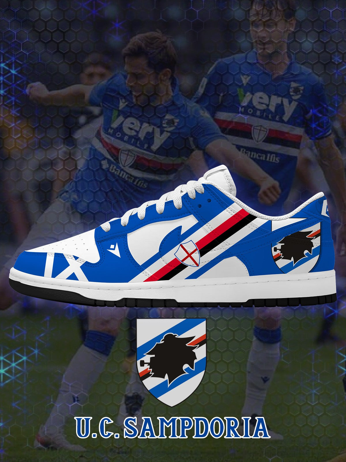 Sampdoria V.1 Custom Court-Low Sneakers