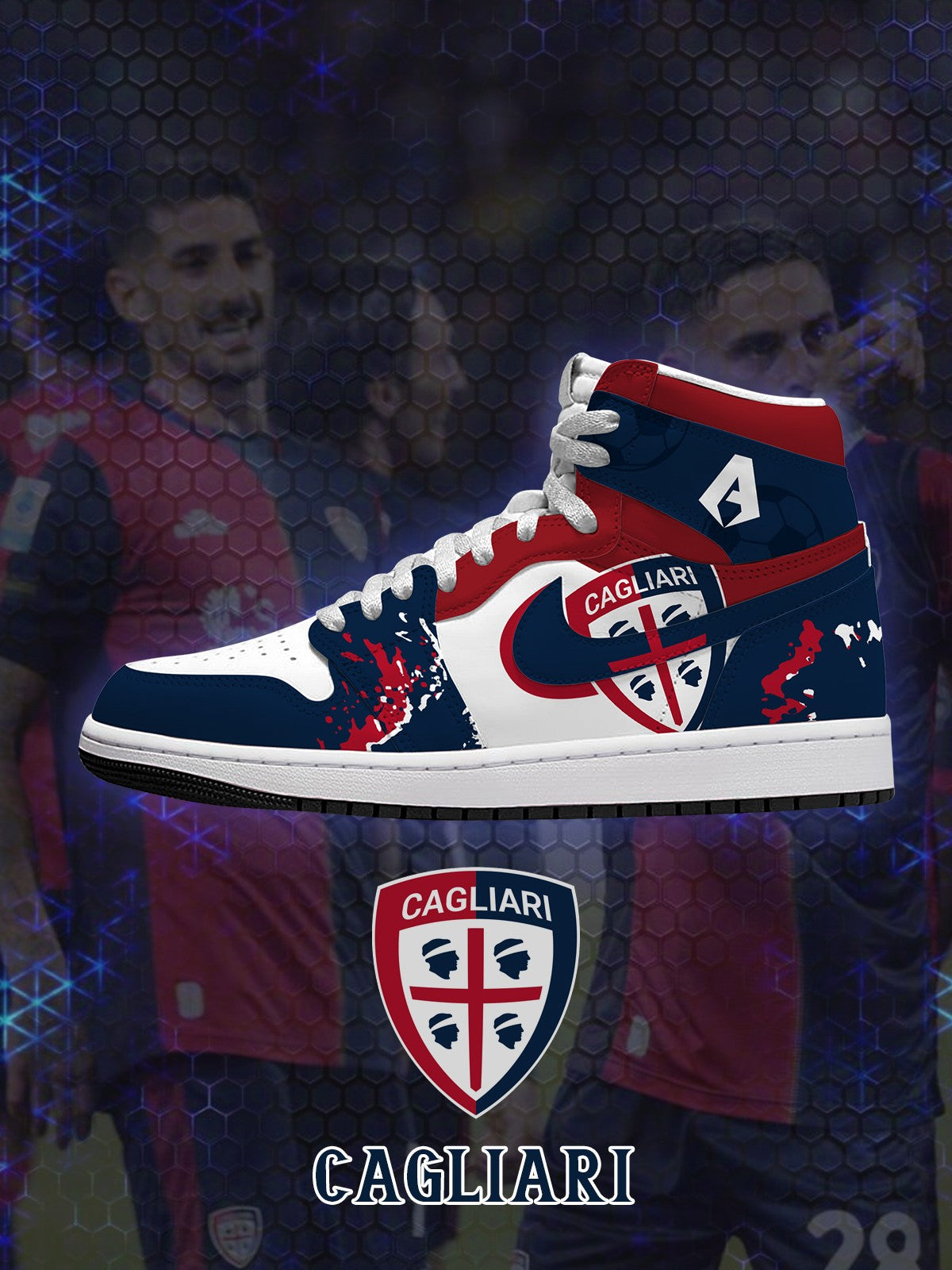 Cagliari V.1 Custom High-Top Sneakers