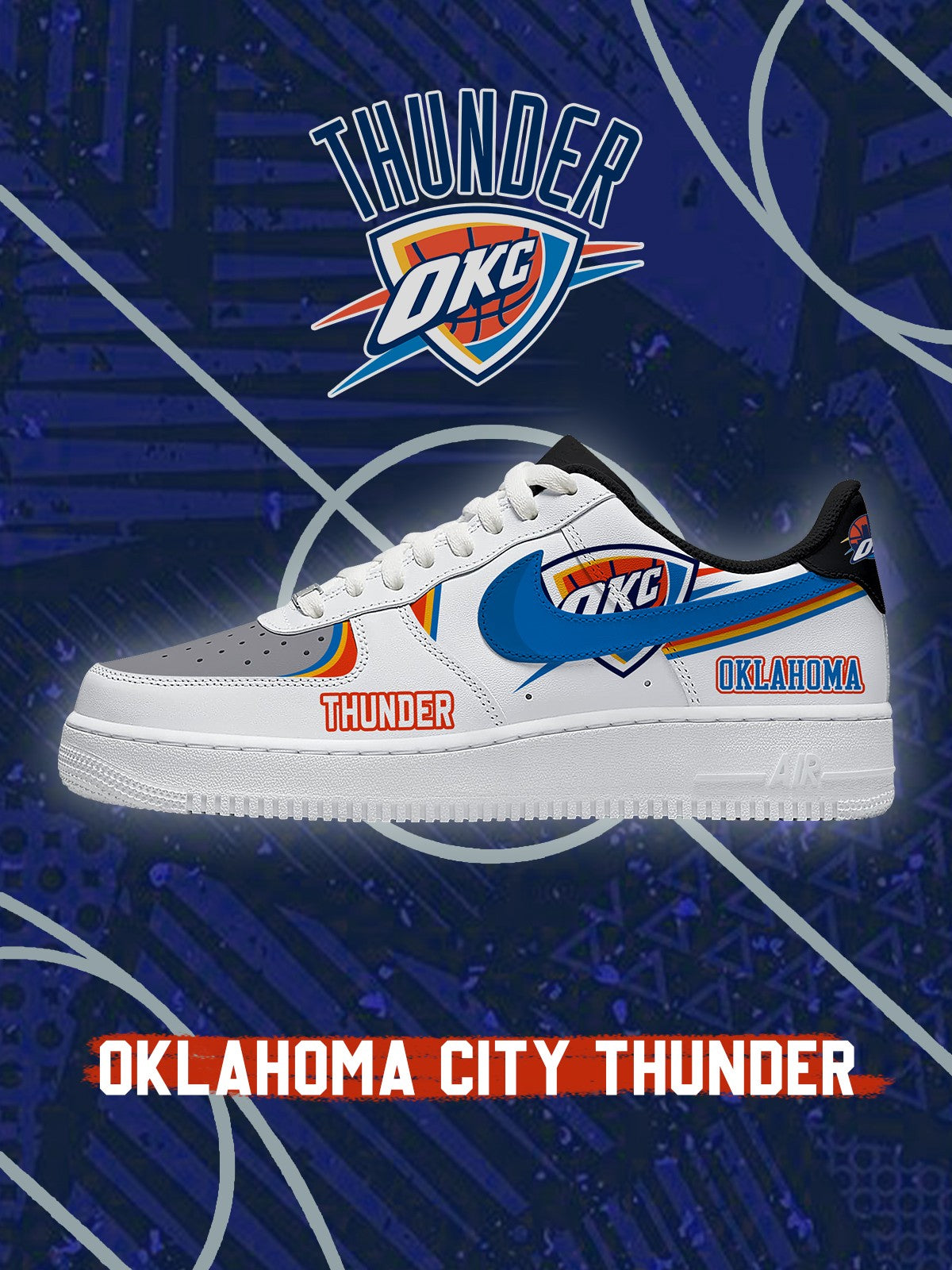 Oklahoma City Basketball V.2 Custom Sneakers