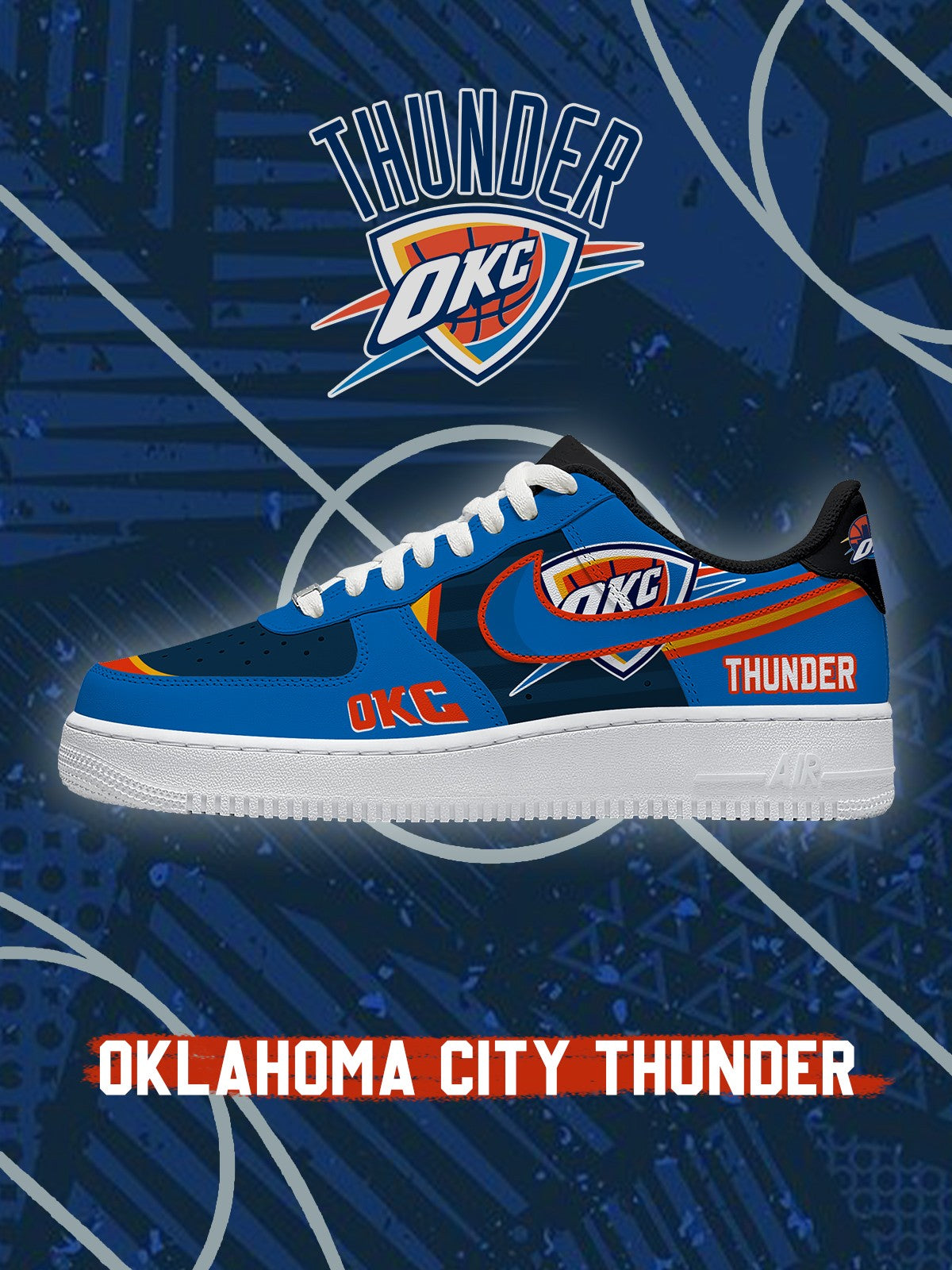 Oklahoma City Basketball V.4 Custom Sneakers