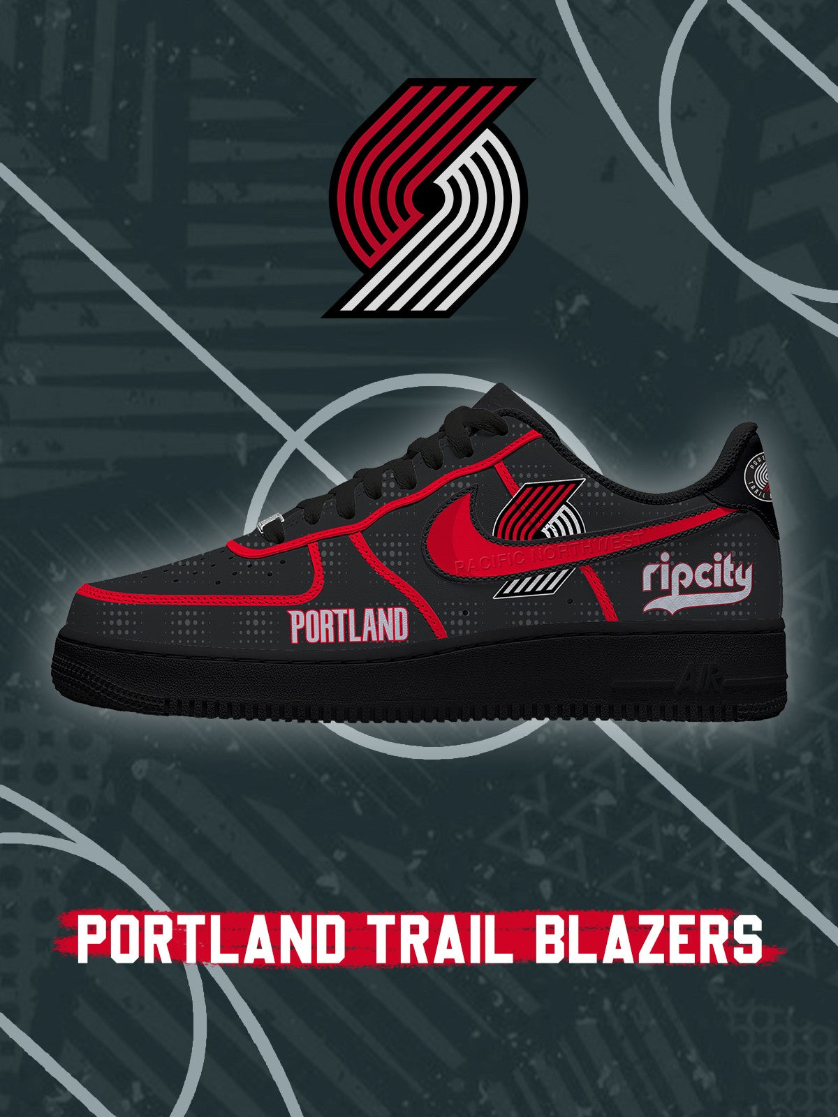 Portland Trail Basketball V.2 Custom Sneakers