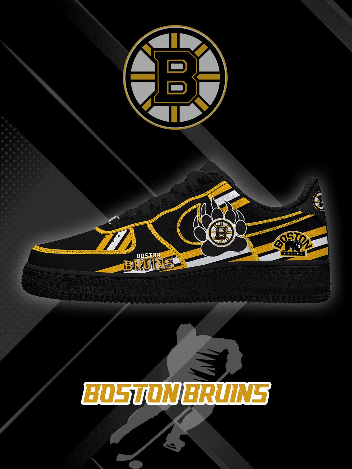 Boston Hockey V.2 Custom Sneakers