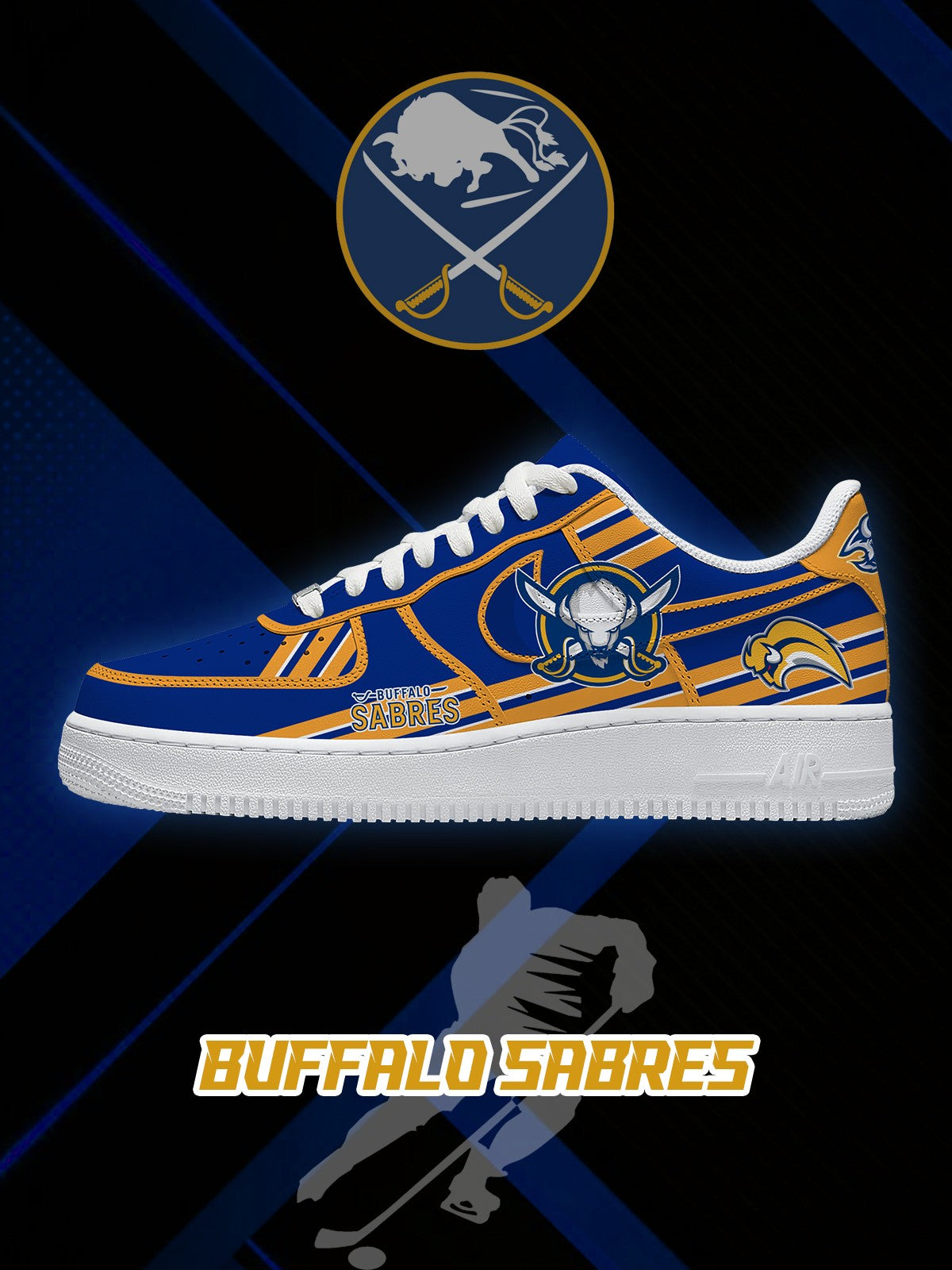 Buffalo Hockey V.2 Custom Sneakers