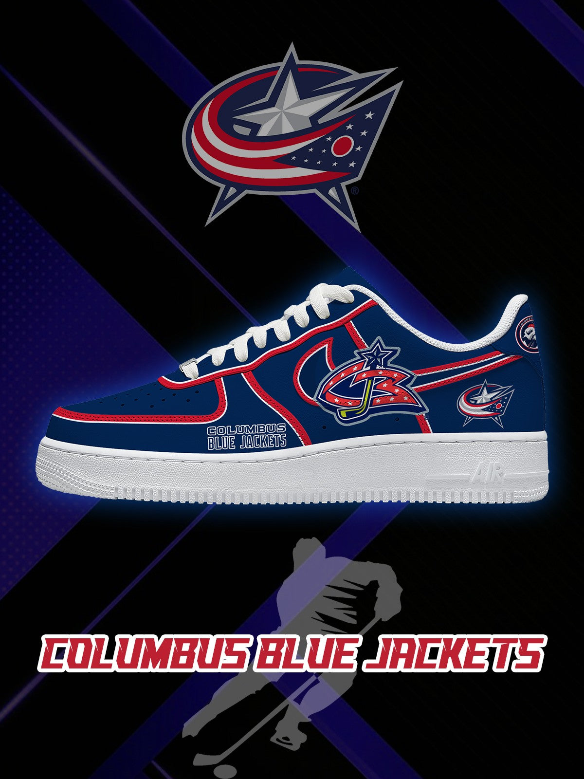 Columbus Hockey V.2 Custom Sneakers