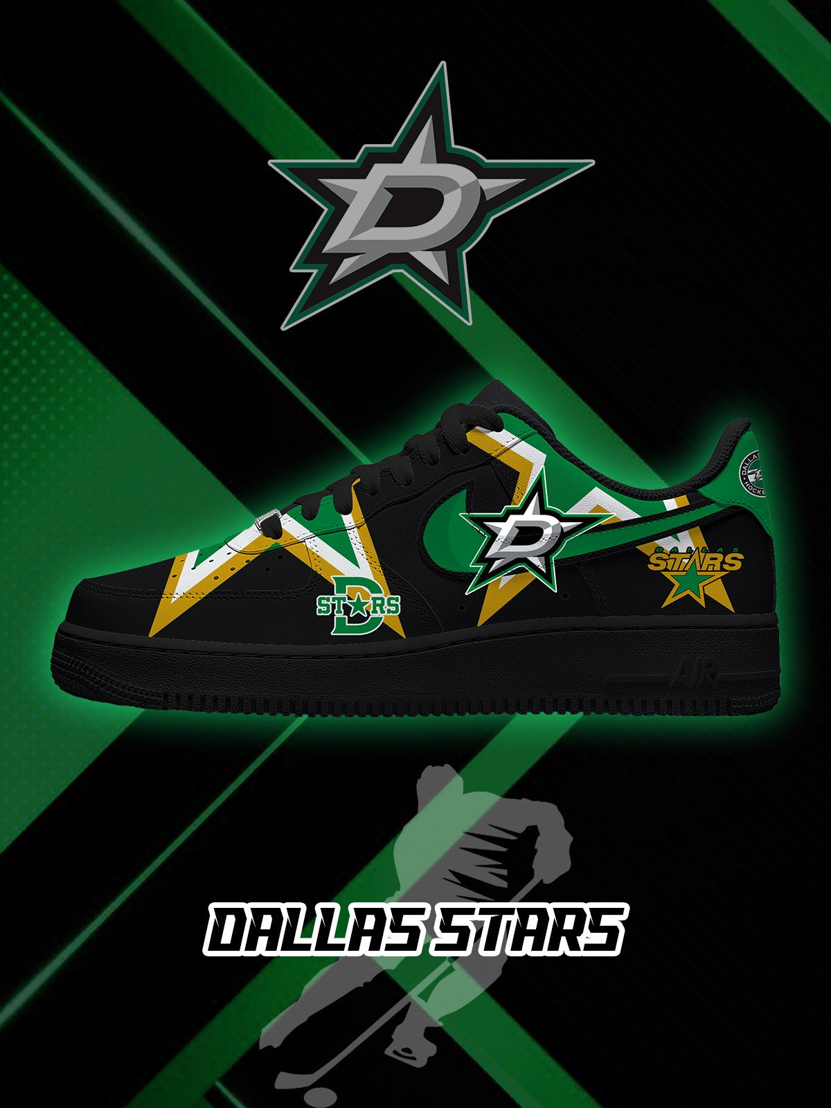 Dallas Hockey V.2 Custom Sneakers