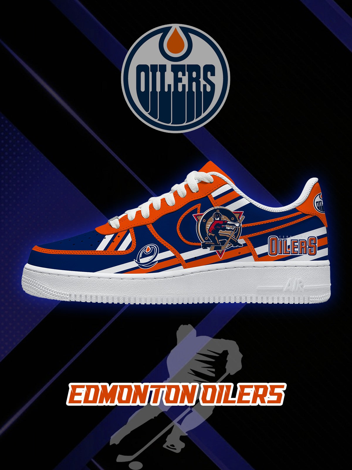 Edmonton Hockey V.2 Custom Sneakers